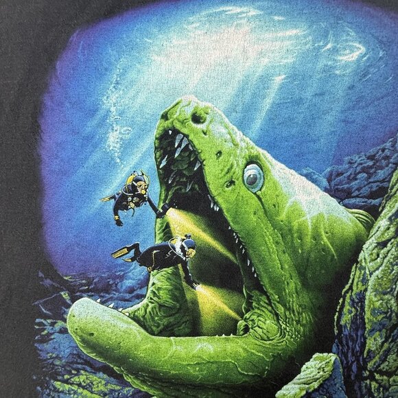 Vintage Amphibious Outfitter Shirt Mens 2XL Cayman Island Diver USA Made 90s Y2K - Picture 10 of 16